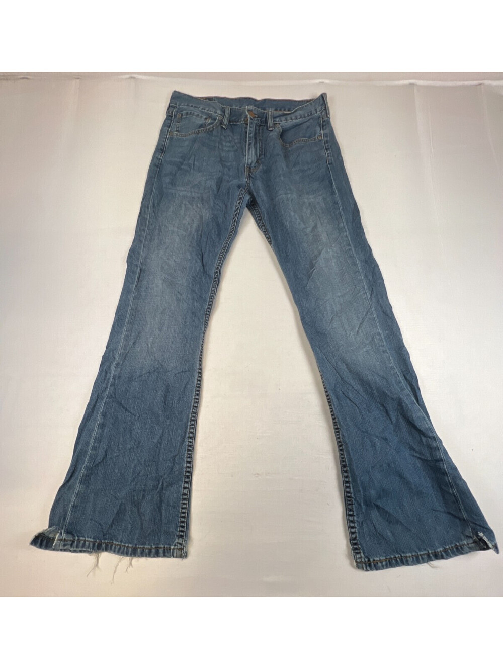 Levi's Men 32x32 527 Slim Bootcut Blue Jeans Medium Wash Denim Pants